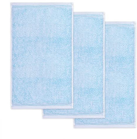 möve Superwuschel Gästetuch 30 x 50 cm aus 100% Baumwolle, aquamarine 3er Set