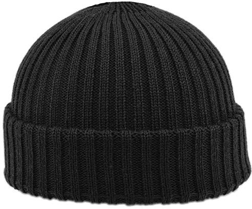 Melegari Berretto Cuffia Beanie Como, | Skull cap Pura Lana Merino Extrafine, | Made in Italy (IT, Testo, Taglia Unica, Nero)