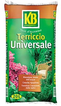 KB Terriccio Universale Classic 20L Ideale per la coltivazione di ogni tipo di pianta verde e da fiore, in vaso o in terra, in casa o all'aperto