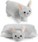 BRUBAKER Kuscheltier-Kissen Hase - 2 in 1 Plüschtier und Kuschelkissen - 40 x 30 cm Kuschelhase - aufklappbares Kinder Plüschkissen mit Klettverschluss - Tierkissen Hasenkissen Stofftier - Grau