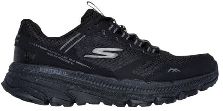 Skechers Women's Go Run Trail Altitude 2.0 Ravine Trekking Low Cut Shoes, Black Leather/Black Trim, 6 UK