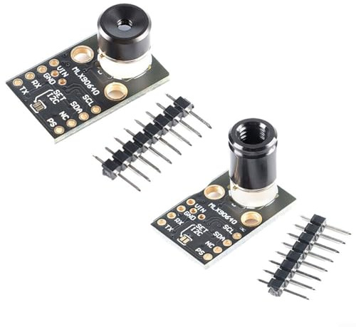 MLX90640BA Infrarot-Wärmebildkamera-Modul, 32 x 24 Auflösung, Temperatursensor-Array mit I2C-Schnittstelle für Arduino für Raspberry Pi menschliche Erkennung, 7 m Reichweite (MLX90640BAA)