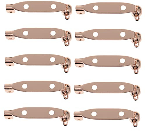 Didiseaon 10pezzi Spille Barra Chiusura Posteriore Adatte Per Fai Da Te Creazione Gioielli Cucito Fiori Spilla e Altri Usi Leggero Ma Robusto Materiale Stabile Per Fissaggio Durevole