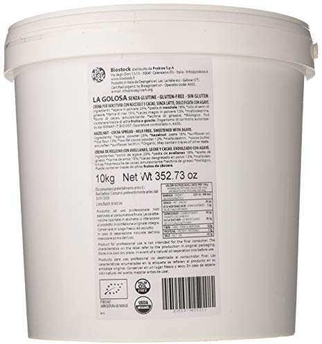 Probios Golosa Crema con Nocciole senza Latte con Agave S/G - 10 kg