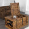 cagü Couchtisch & Hausbar Agra aus Sheesham massiv Holz 100cm x 60cm