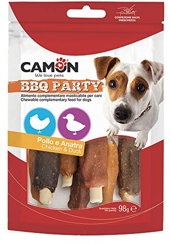 Camon AE901 BBQ Party Snack per Cani Pollo e Anatra Premietti Cane Masticabili