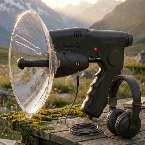 Podoy Bird Observing Listening Recording Device, 300ft Range with Headphone