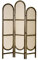 LW Collection Paravent Raumteiler Braun Bambus - Raumteiler 4 Paneele - Trennwand 170x160cm - Paravent Fertig