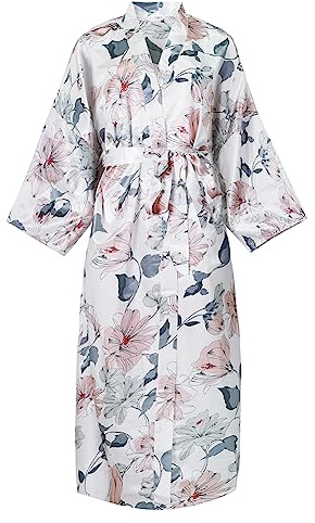 CuteSwan Ladies Kimono Dressing Gowns Floral Kimono Robe Printed Cardigan for Women Wedding Bonding Party Pyjamas