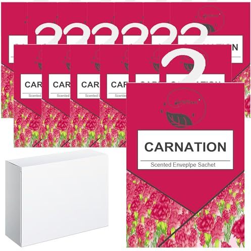 GOPERFUMME Lot de 14 sachets de parfum pour linge - Parfum floral - Pot-pourri - Durée de vie de 6 à 12 mois