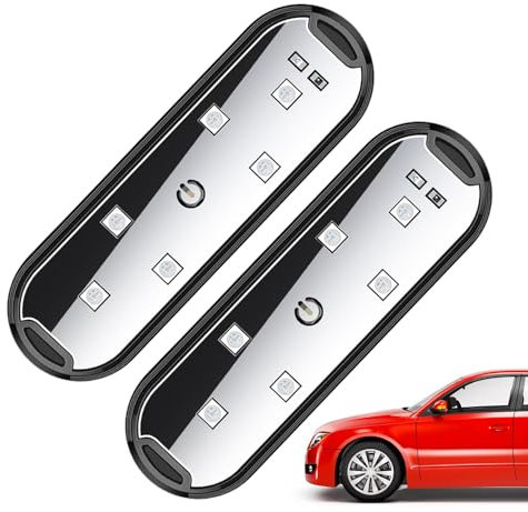 Luz de bienvenida para automóvil, luces de advertencia para automóvil - Luz de bienvenida para coche con sensor inteligente de carga rápida - Suministros de iluminación intercambiables de 7 colores co