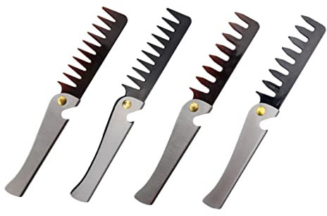 Generico 4 Pz in acciaio pieghevole portatile a pieghevole spazzola per cotonare portatile pieghevole portatile spazzola a per PC