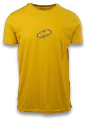 ANDE Peak T-shirt för män – lättviktströja för vandring och vandring, Guld, M