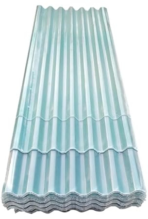 Panel de techo de policarbonato transparente, lámina corrugada para invernadero, 1 mm de grosor para garaje, cobertizo de coche, gallinero, pérgola