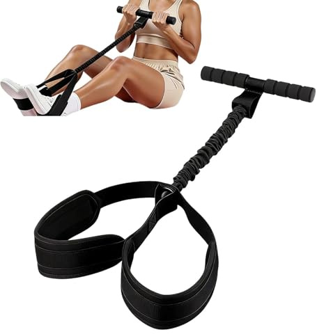 Banda de resistencia para pedal de pie, banda multifuncional ajustable de látex con asa, equipo de ejercicio en casa, para ejercicio en interiores y exteriores, entrenamiento de fuerza, estiramiento
