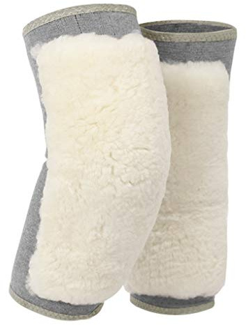 RUIXIB Herbst Winter Kaschmir Kniewärmer Knieschoner Warmer Kältebeständig Winddicht Beinwärmer Legwarmers Verstellbar Thermo Knieorthese für Outdoor Sports Damen Herren und Ältlich Menschen