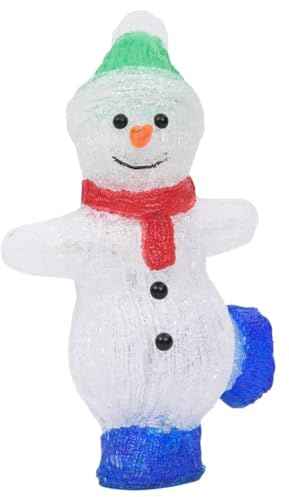 vidaXL LED Christmas Acrylic Snowman Figure Indoor and Outdoor 30cm
