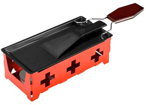 Zerodeko 1juego Mini De De Portátil Utensilios De Cocina Antiadherentes Para Camping Parrilla Bandeja De Hornear y Espátula Para Picnic y Fondue De