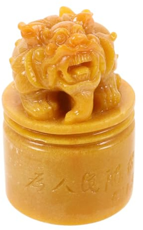 VILLFUL Sigillo in Pietra per Incisione Fai-da-te, Materiale Pietra, Facile da Usare per Carving Manuale, per Artigianato e Regalo a Famiglia o Amici
