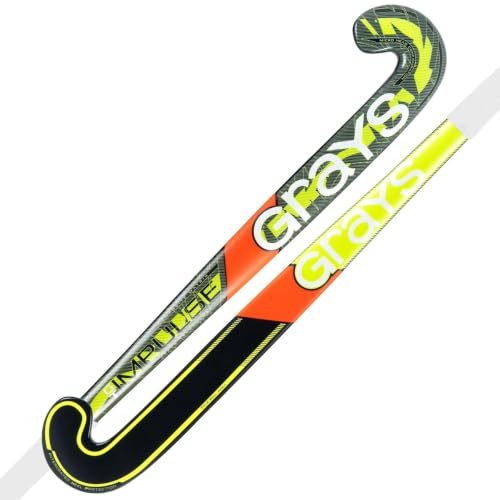 GRAYS Impulse GT Junior Wooden Hockey Stick - Yellow/Black - 32