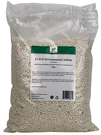 21-0-0-24 Ammonium Sulfate Fertilizer 25 Pounds by Garden Naturals