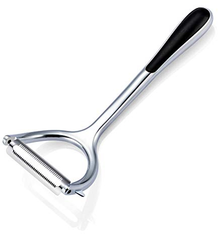 Pelador de patatas – Pelador de frutas multifunción resistente, afilado y duradero, hoja giratoria de acero inoxidable y mango antideslizante, para pelar patatas, zanahorias y todo tipo de frutas