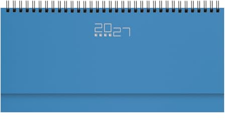 Planning hebdomadaire Agenda 2026 de table 13 x 30 cm en spirale