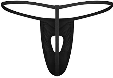 OverDose Boutique String Ficelle Homme Taille Basse Trou Ouvert Tentation sous-vêtement Bikini G-String élastique