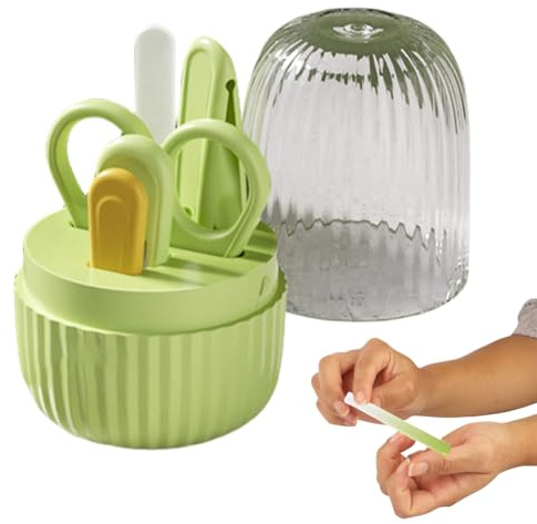 Set di tagliaunghie per, tagliaunghie di sicurezza per,Kit di manicure per bambini 4 in 1 - Kit di tagliaunghie professionale, kit di unghie per bambini, strumenti di toelettatura portatili per secu
