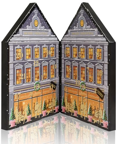 Sv. Michelsen Lakritz Advents-kalender: Weihnachts-kalender 2025 | Dänischer Lakritze mit Schokoladenüberzug | Erlesene Süße & Salzige Kugeln für die Adventszeit | Glutenfrei Schokolade Geschenk, 270g