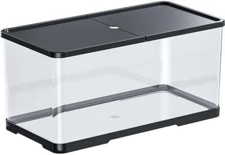 Generic Cage Hamster Russe Plastique, Maison pour Hamster Confortable, Panoramique à 360°, Matériau As, Conception D'aération, Cadre Intégré