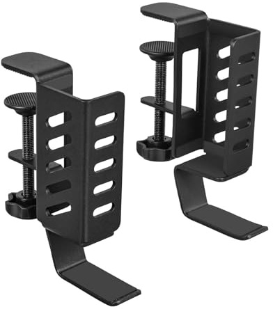 Liqzirtu Organiseur de Bureau Latéral pour Ordinateur Portable | Support Règlable pour Ordinateur Portable sans Perçage | Étagère d'Organisation de Bureau à Dissipation Thermique