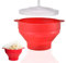 Palomitas de maíz, microondas, olla para palomitas de maíz, recipiente plegable de silicona, recipiente para palomitas de maíz, cuenco para hacer palomitas de maíz, microondas, sin BPA, para