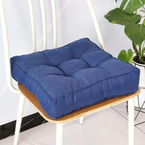 BUNQQF Cuscini per Sedie Set 2/4/6 Pezzi | CopriSedia Trapuntato in Cotone Rinforzato - Imbottitura 9cm per Cucina, Divano, Giardino