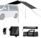 SMZhomeone Sun Canopy Sunshade For Vans And Caravans And Suvs Black Large Waterproof Campervan Sun Canopy Awning