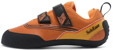 SoleEase All-Around Men & Women Climbing Shoes for Sport Climbing and Bouldering (902_Orange,41)