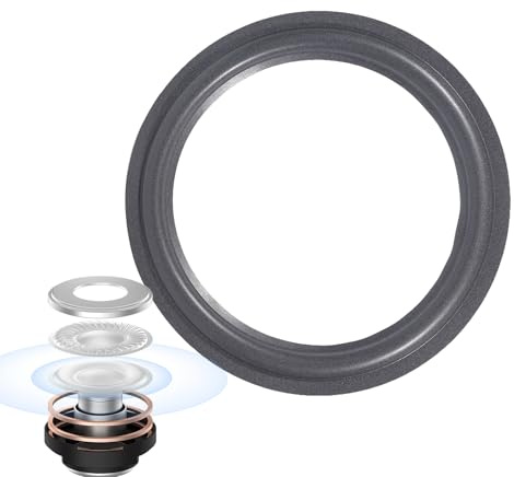 Altavoz envolvente Circular Espuma Circular, Borde de Altavoz Anillos envolventes, Cuerno Repuestos Anillos de goma, Woofer de borde elástico para sistemas de sonido