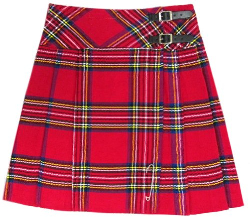 Tartanista - Jupe façon Kilt Longueur Genoux - Femme - épingle - 50,8 cm (20) - Royal Stewart - 40