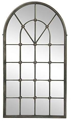 Grafelstein Spiegel Chateau antik Fenster Wandspiegel Rundbogenfenster Landhausstil