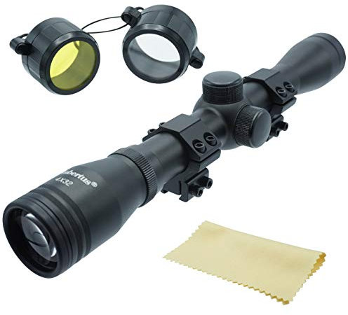 Hubertus Zielfernrohr 4 x 32 - Absehen .30-30 inkl. Montage 11mm Schienen