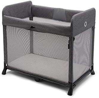 Bugaboo Stardust: Kompaktes Reisebett mit Matratze, in 1 Sekunde aufklappbar, mit Transporttasche, 0-4 Jahre, Grau meliert