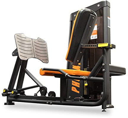 Phoenix Fitness Seated Leg Press - Exercise Machine for Strength & Resistance Training, Building Muscle & Fat Loss - Heavy-Duty Fitness Equipment for Home & Commercial Use - Adjustable Stack 5kg-115kg