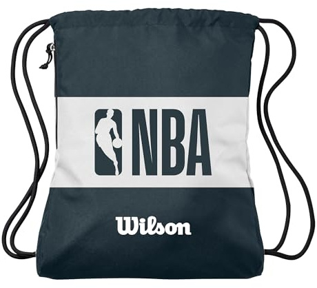 Wilson Borsa da Basket NBA Forge, Per un Trasporto Agevole Della Palla, Con un Design Spazioso e Una Struttura Robusta, Colore: Nero