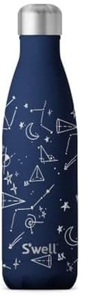 S'well Original Water Bottle, Midnight Sky, 500ml, Vacuum Insulated Bottle Keeps Drinks Cold and Hot, BPA-Free Stainless Steel Leak Proof On the Go Hydration