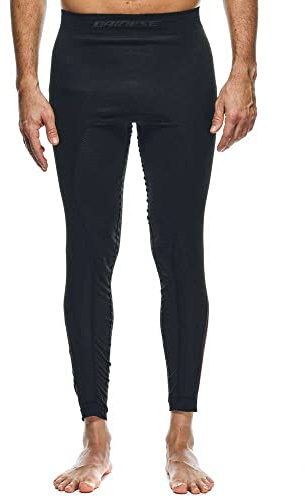 Dainese No Wind Thermo Pants, Motorrad Thermounterhose Atmungsaktiv, Herren, Schwarz/Rot, XS/S