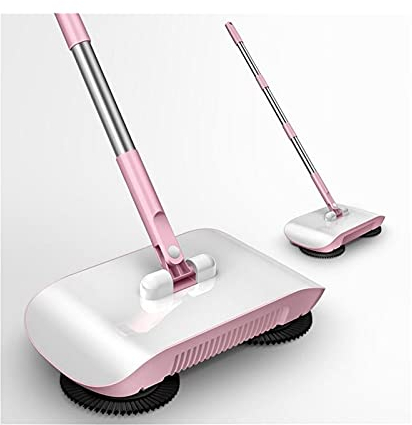 Spazzatrice per tappeti Spazzatrice a Spinta a Mano Spazzatrice per la casa Aspirapolvere Robot Aspirapolvere a Spinta a Mano Pacchetto Manico per Scopa Pulisce la Polvere Paviment