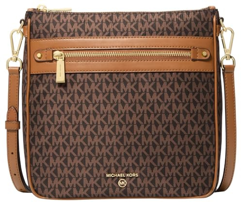 Michael Kors Jet Set Charm Large Crossbody Bag, Gold-Tone Hardware/Brown/Acorn, One Size