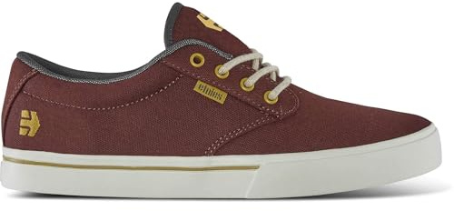 Etnies Jameson 2 Eco – Skate-Stil, langlebig und umweltfreundlich, verstärkte Cupsohle, gedämpftes Gefühl, tägliche Sneaker, vegan, Burgunderrot, 42.5 EU