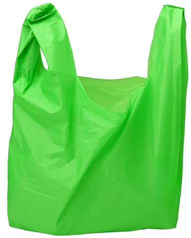 ecodrinks - 250 Sacchetti Umido Biodegradabili - 3kg, Shopper Compostabili per Raccolta Differenziata - Antigoccia, Resistenti e con Manici - Per Uso Domestico, Commerciale - (Verdi, 23x45cm)
