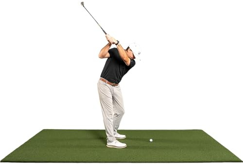All Turf Mats Super Tee Golf Mat – 5 x 10 Indoor/Outdoor Nylon Turf Mat for Wooden and Rubber Tees with Urethane-Coated Backing – Practice Driving or Chipping at The Range or Simulator